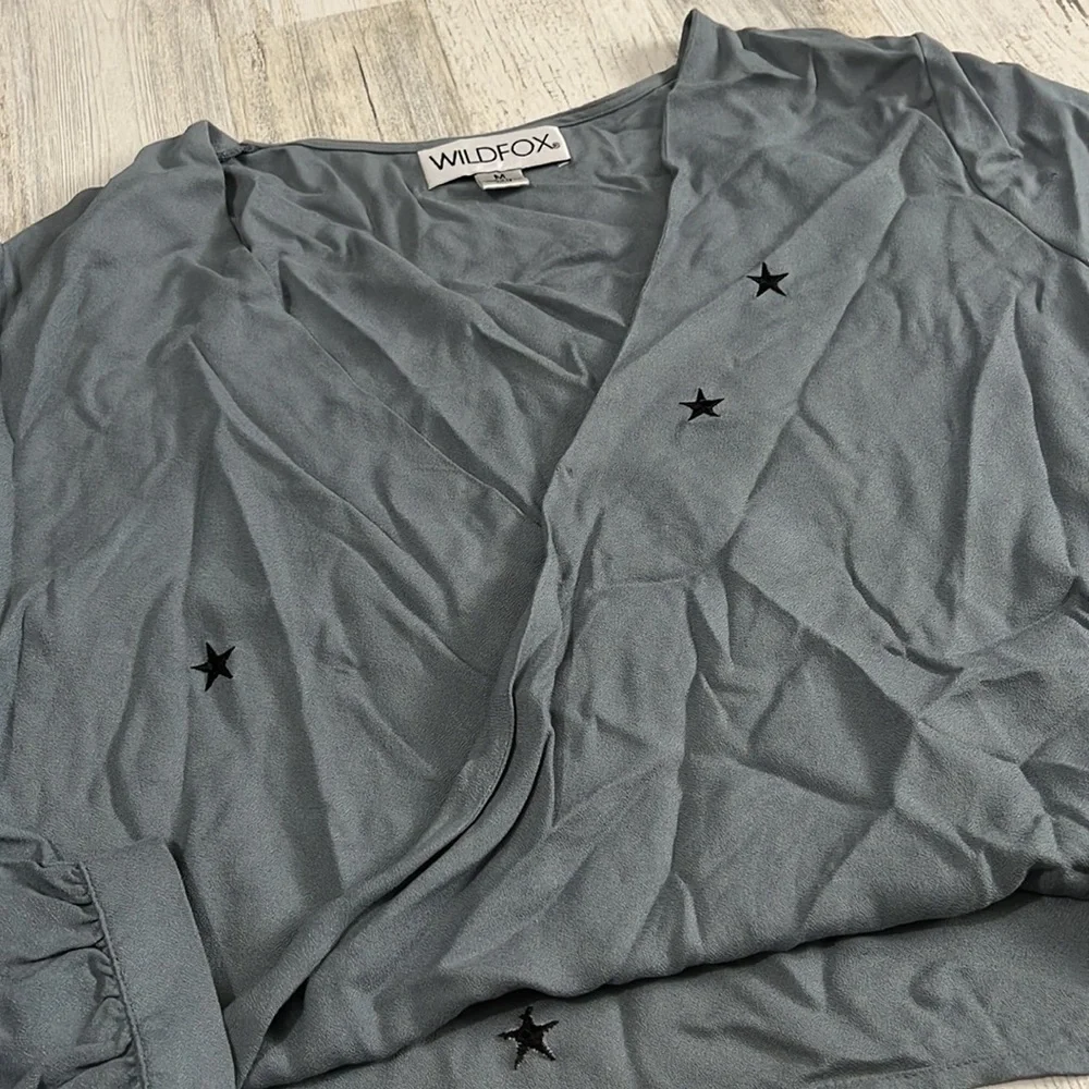 Wildfox Megalith Star Wrapt Top Size M - Picture 5 of 12